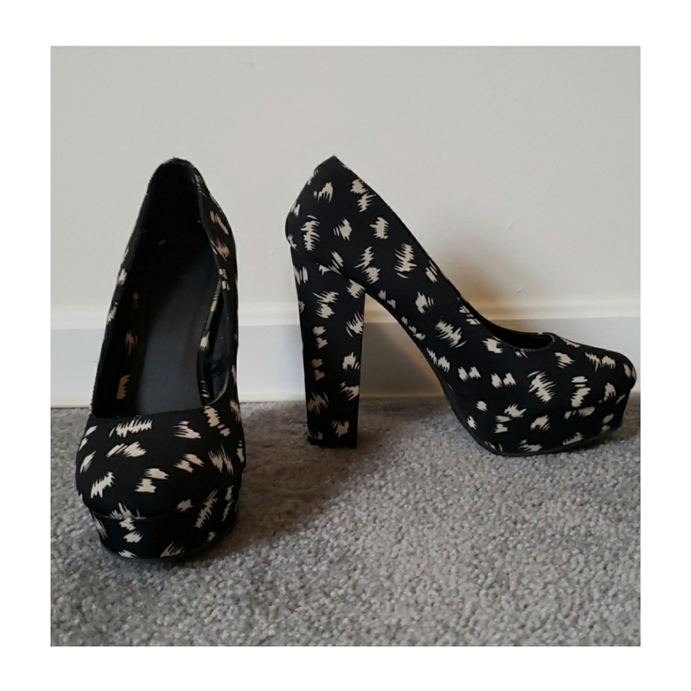 platform round toe heels